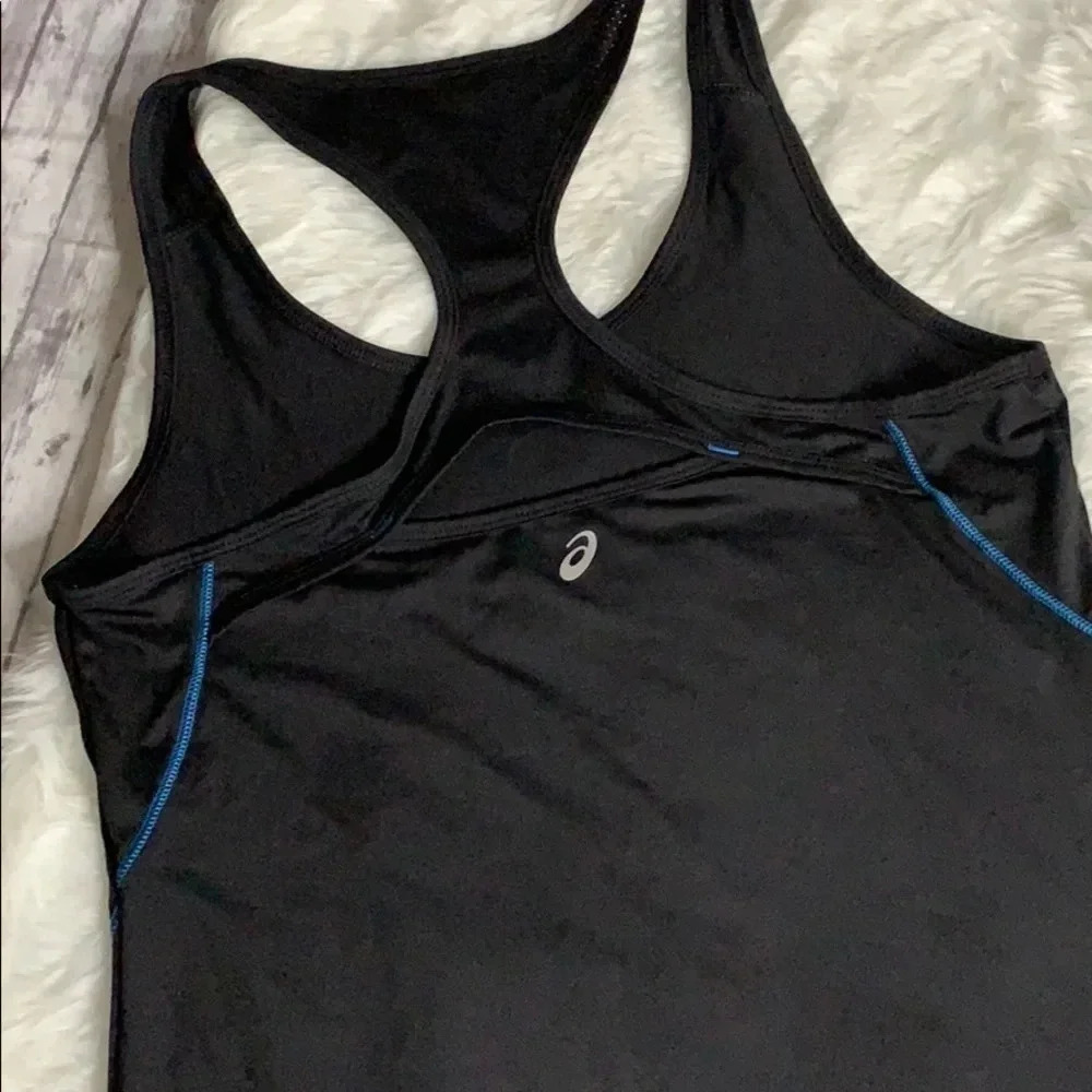 ASICS Black Workout Racerback Top - Picture 4 of 5